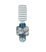 Щетка продувная Vilins бело-голубая средняя