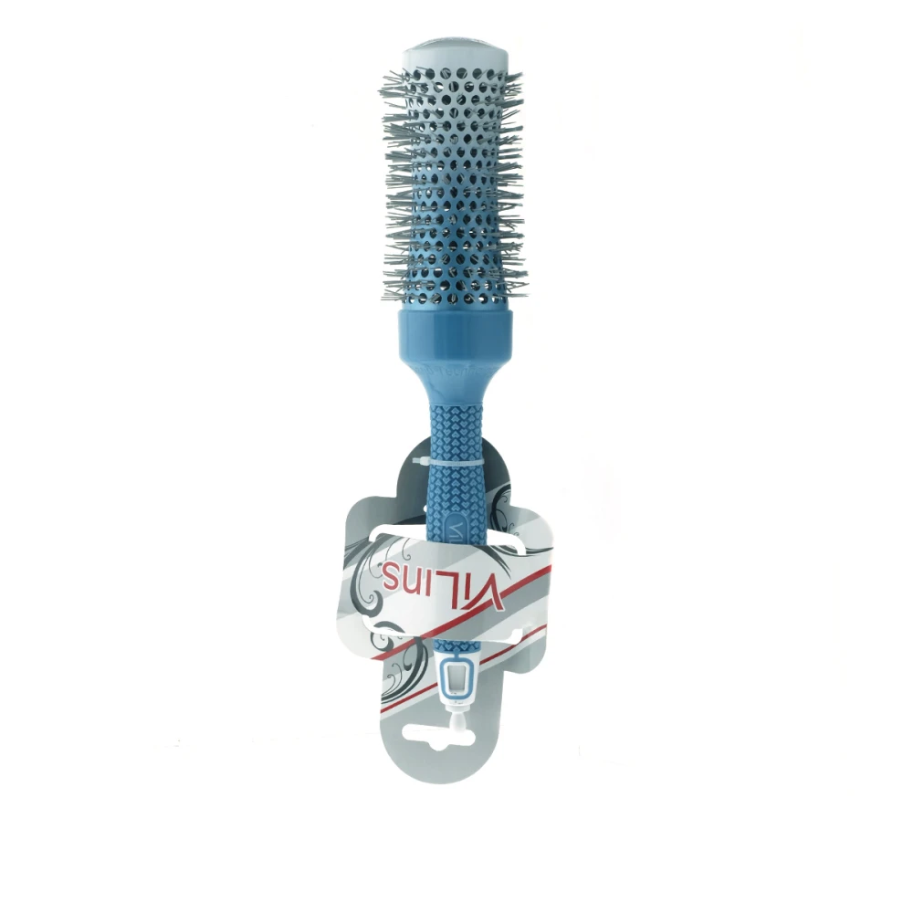 Щітка-брош Vilins увігнута C+I Nano Technology біло-блакитна 43 мм (1-3/4