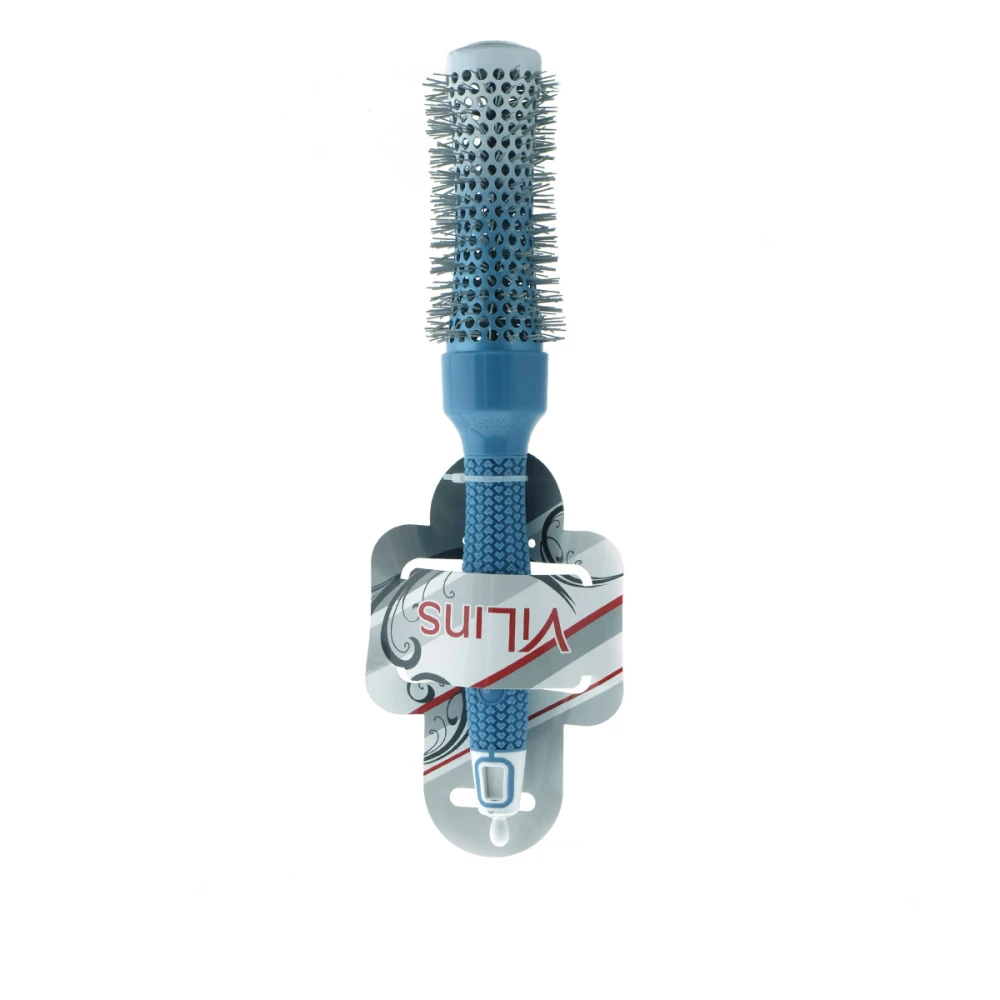Щетка-браш Vilins вогнутая C+I Nano Technology бело-голубая 32 мм (1-1/4")
