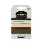 Резинка для волос Denman натуральная 10шт.