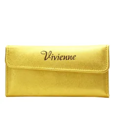 Набор Vivienne Gold Premium на 6 пинцетов с золотым напылением в раскладном пенале с магнитной кнопкой