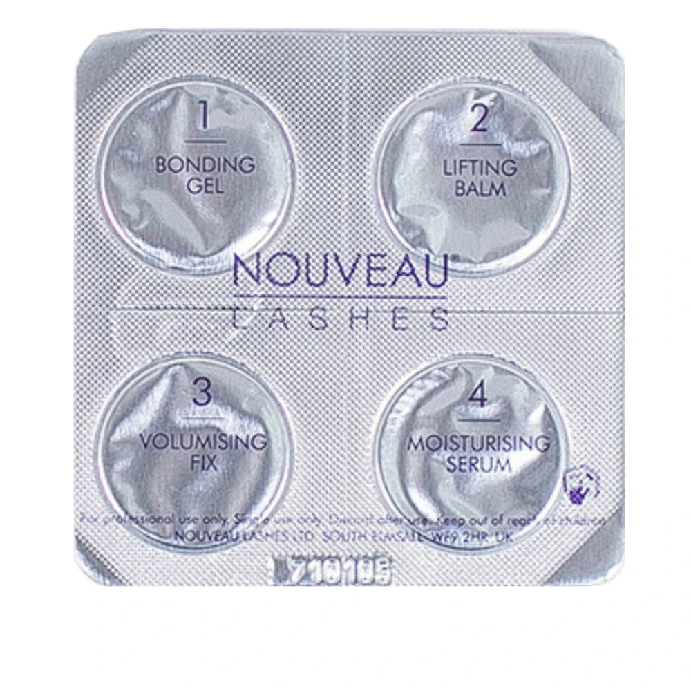 Набор составов Vivienne LVL для ламинирования ресниц + клей в блистере 4*0.5 мл