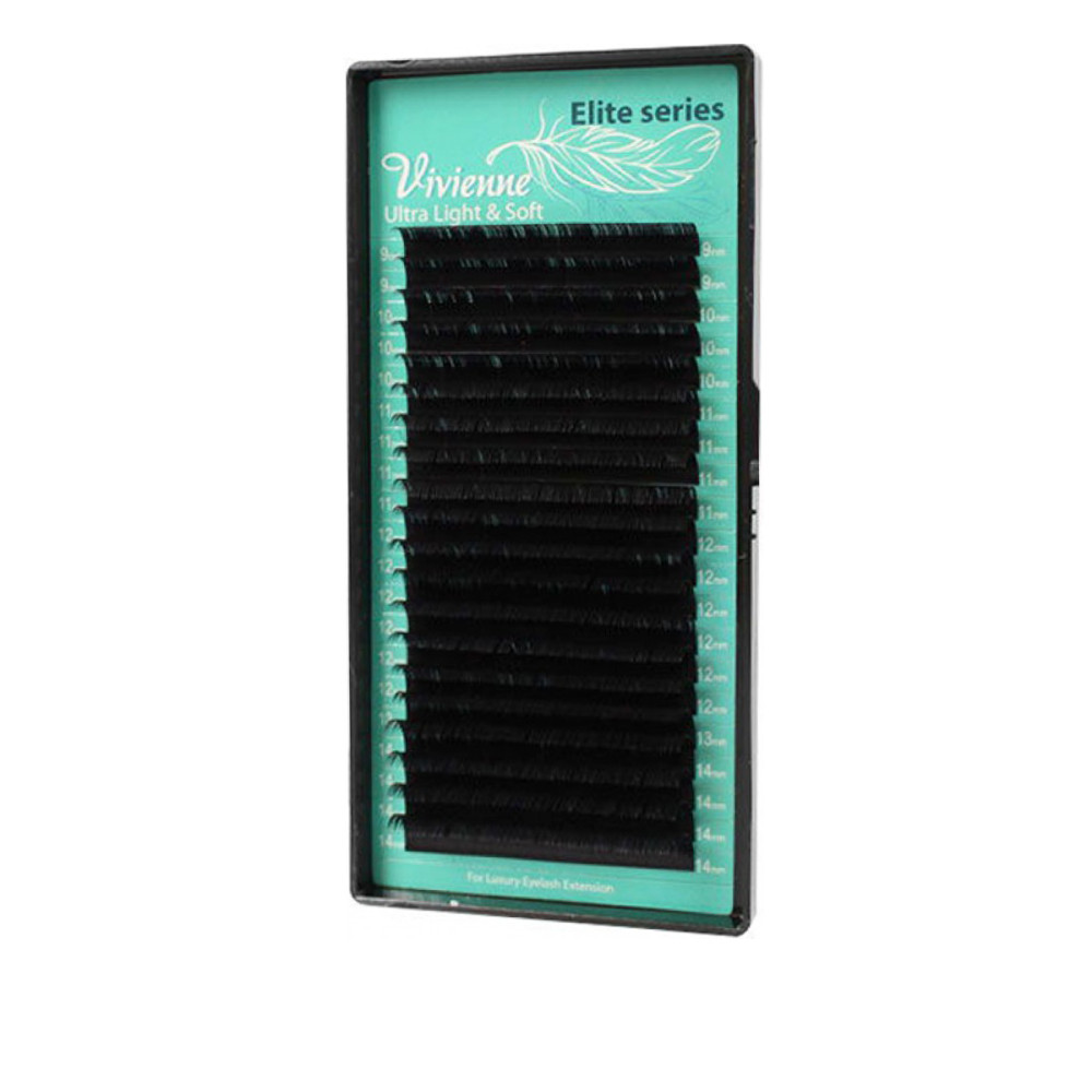 Ресницы в коробке Vivienne ELITE Черный 20 линий (0,05*C 12 мм)