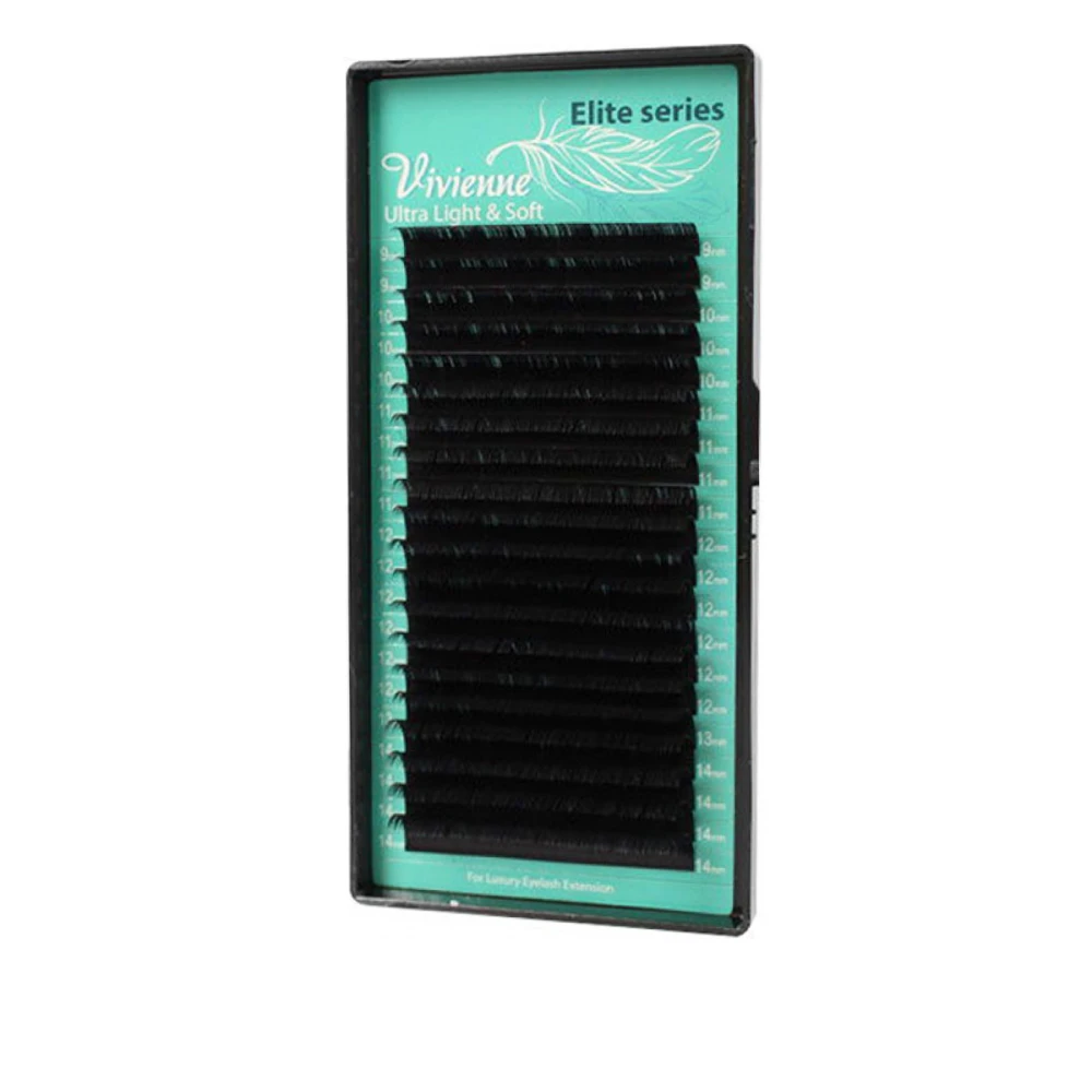 Ресницы в коробке Vivienne ELITE Черный 20 линий (0,2*C 10 мм)