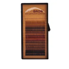 Волоски для бровей искусственные Vivienne Wowbrow 16 линий (0,07*6, прямые) Mix цветов