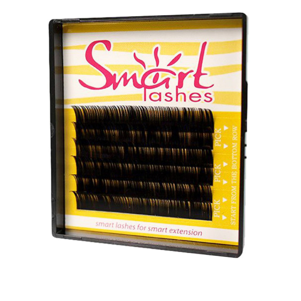 Ресницы в коробке Vivienne SMART Черный 6 линий (0,15*D (8,10,12))