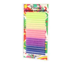 Ресницы в коробке Vivienne FANTASY NEON 20 линий (0,15*D 12 мм)