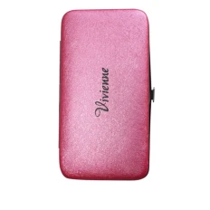 Пенал-книжка Vivienne з гумовими осередками Фуксія