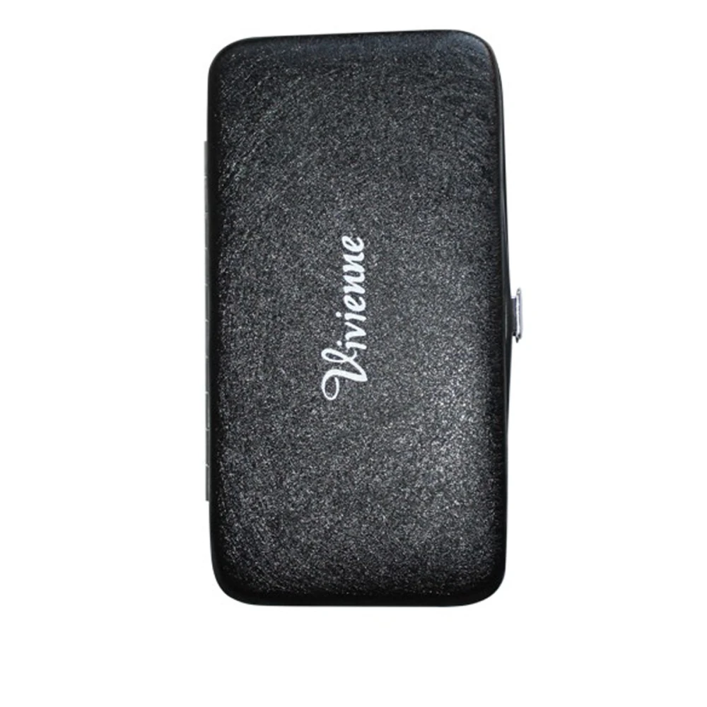 Пенал-книжка Vivienne с резиновыми ячейками Черный