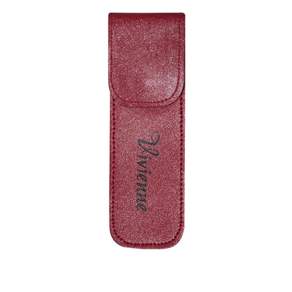 Чохол Vivienne на 2 пінцети з магнітною кнопкою червоний