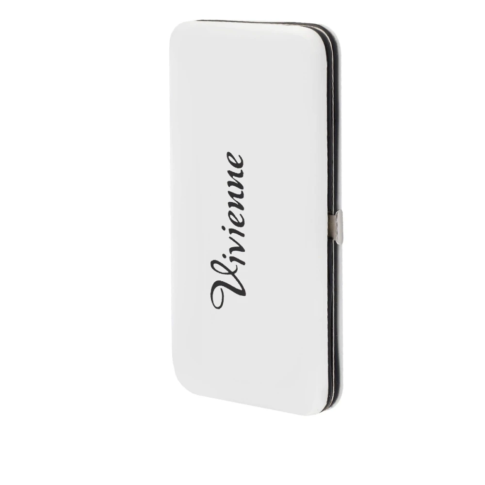 Пенал-книжка Vivienne двосторонній магніт Білий глянець