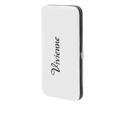 Пенал-книжка Vivienne двосторонній магніт Білий глянець