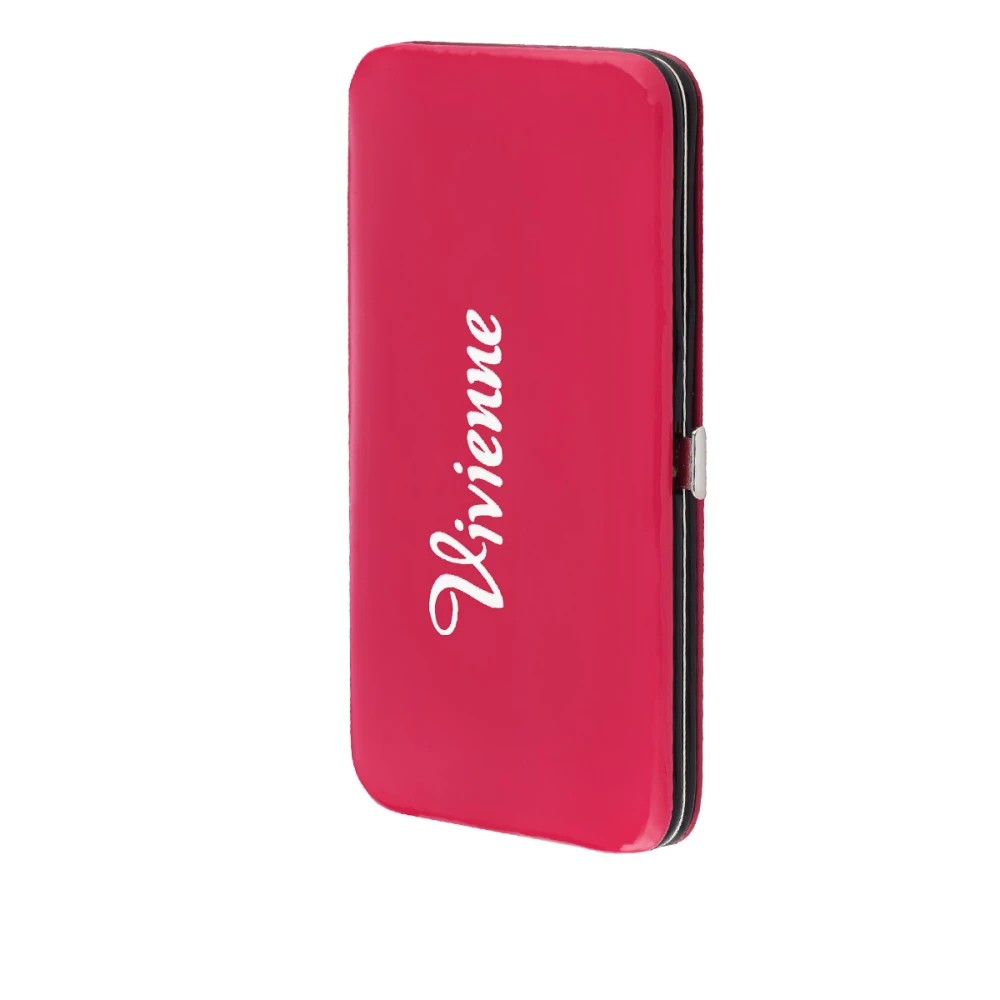 Пенал-книжка Vivienne двухсторонний магнит Розовый глянец