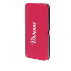 Пенал-книжка Vivienne двосторонній магніт Рожевий глянець