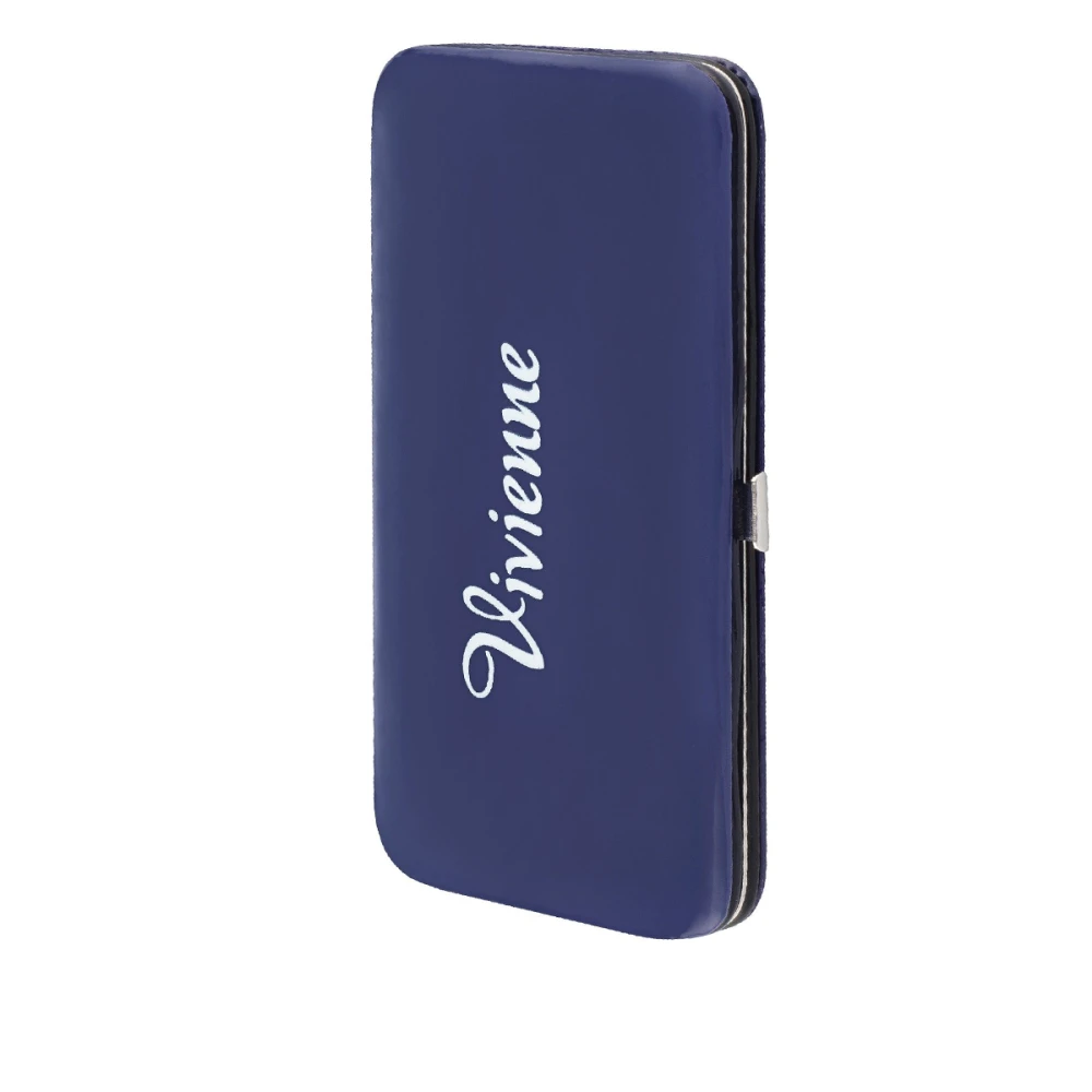 Пенал-книжка Vivienne двосторонній магніт Фіолетовий глянець