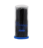 Палочки микробрашер Vivienne для коррекции ресниц в тубусе 100 шт черные утонченные