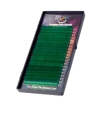 Вії I-Beauty у коробці 20 ліній зелені