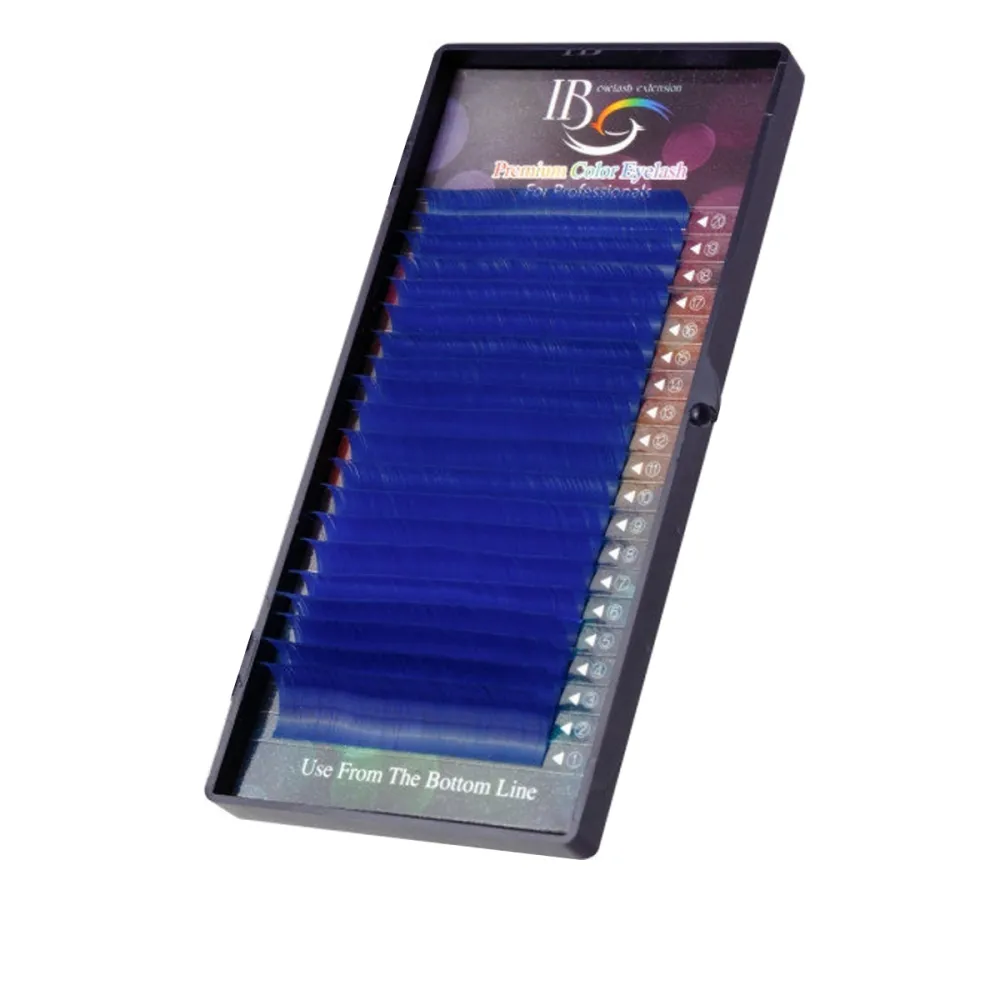 Вії I-Beauty у коробці 20 ліній сині (0,15*D 14 мм)