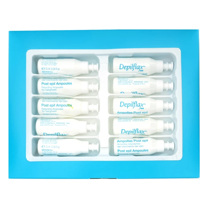 Сыворотка в ампулах для замедления роста волос на теле Depilflax 10 мл