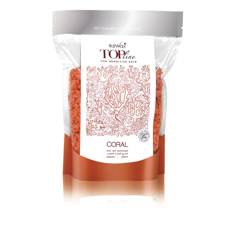 Воск горячий в гранулах ItalWax коралл 750 г