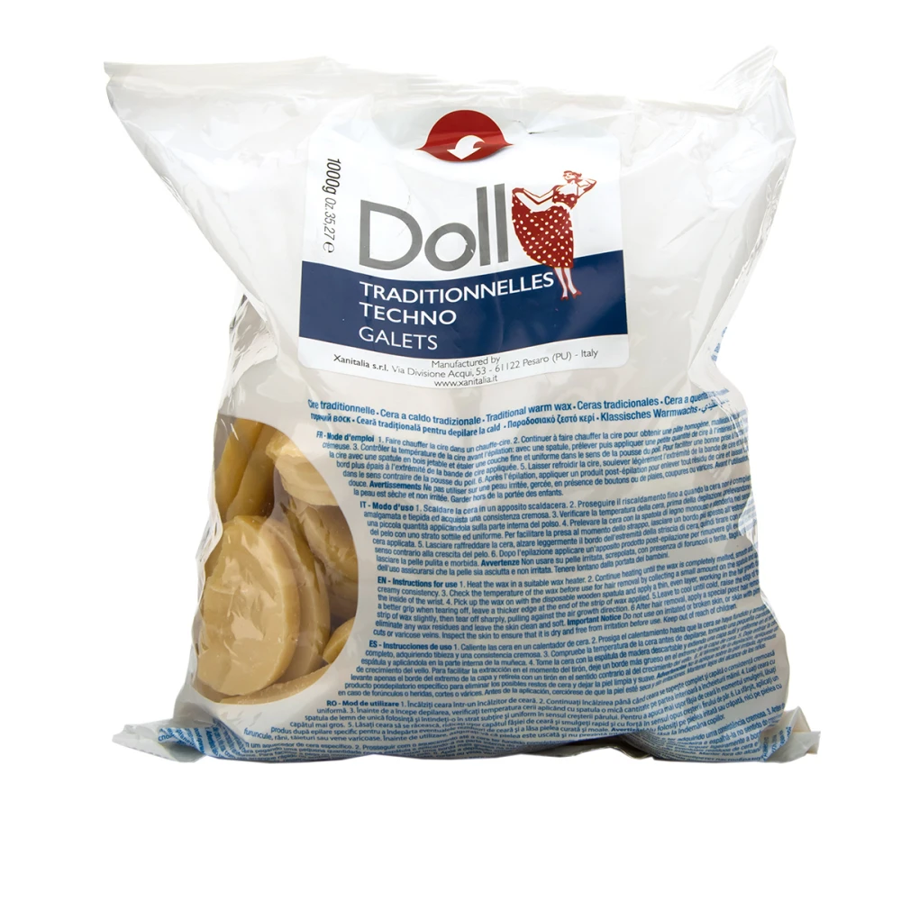 Воск горячий в дисках Doll натуральный 1 кг