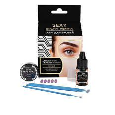 Набор Innovator Cosmetics для домашнего использования SEXY BROW HENNA 5 капсул Черный