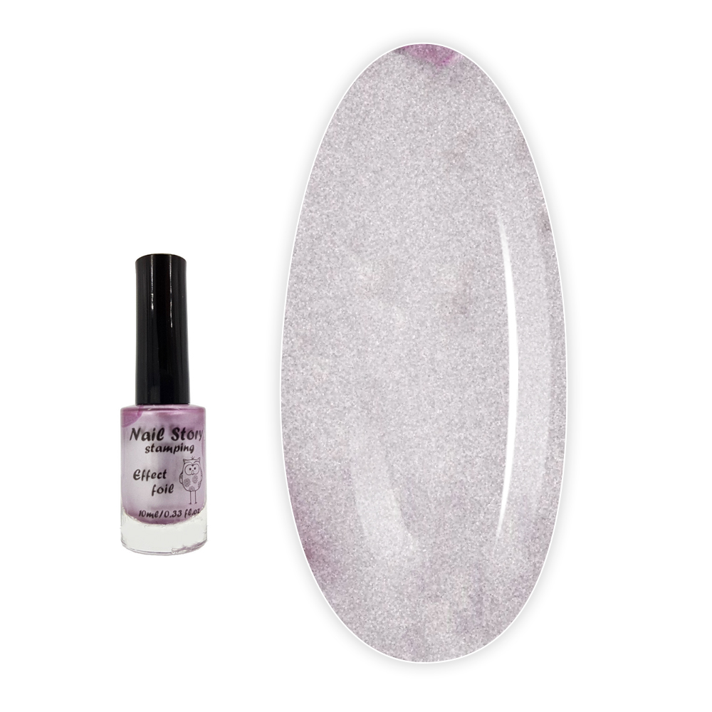 Лак NailStory для стемпинга 11 мл (Розовый "эффект фольги")