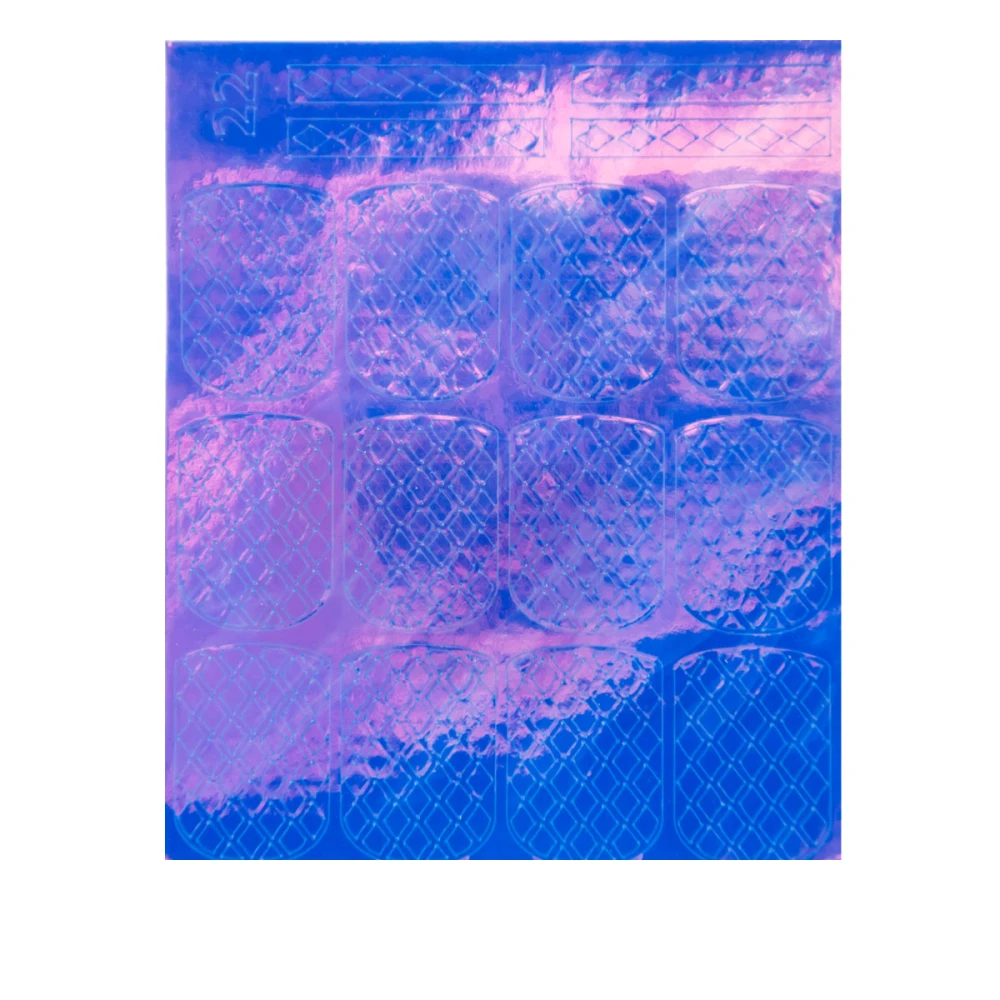 Слайдер DreamNails зеркальная наклейка (22 blue opal)