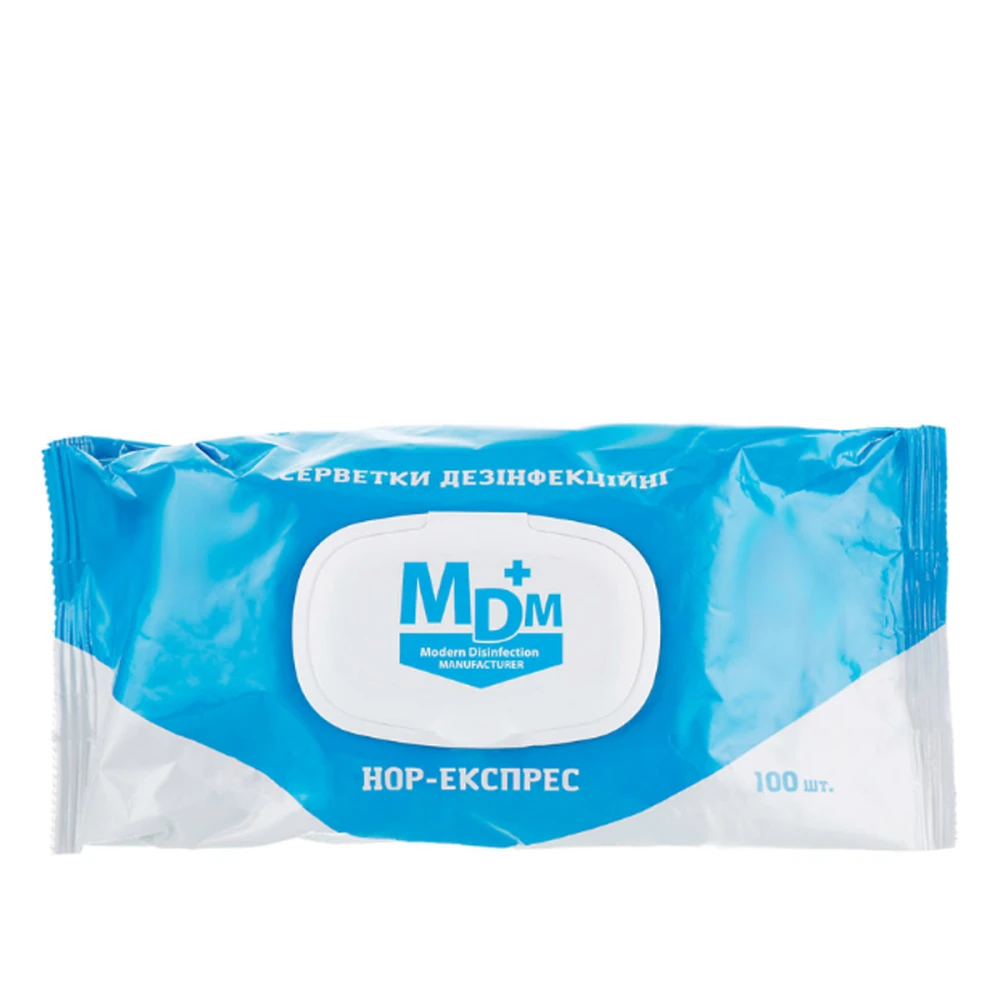 Салфетки MDM НОР-ЭКСПРЕСС для дезинфекции поверхностей 100 шт