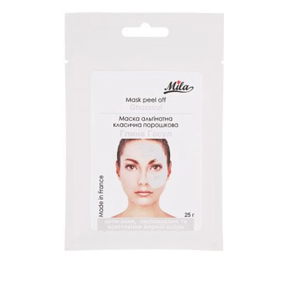 Маска MILA Альгінатна Класична порошкова 25 гр (Глина Гасул)