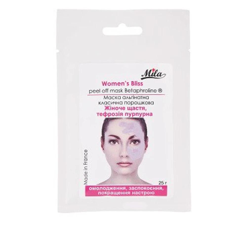 Маска MILA Альгинатная Классическая порошковая 25 гр (Женское счастье тефрозия пурпурная)