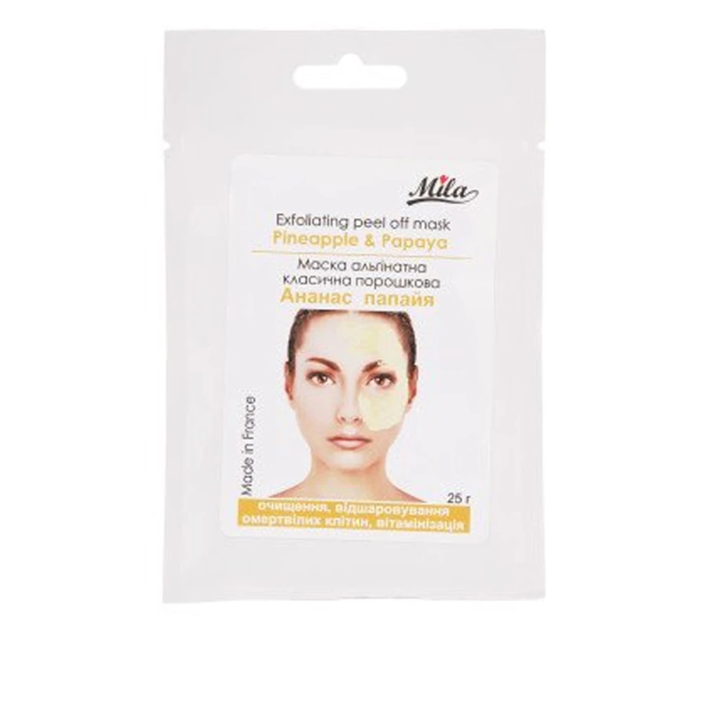 Маска MILA Альгинатная Классическая порошковая 25 гр (Ананас папайя)