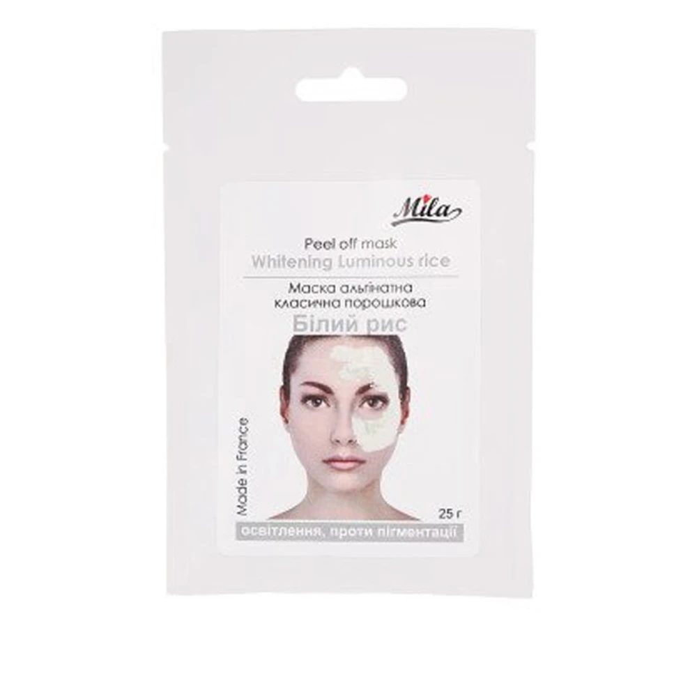 Маска MILA Альгінатна Класична порошкова 25 гр (Білий рис)