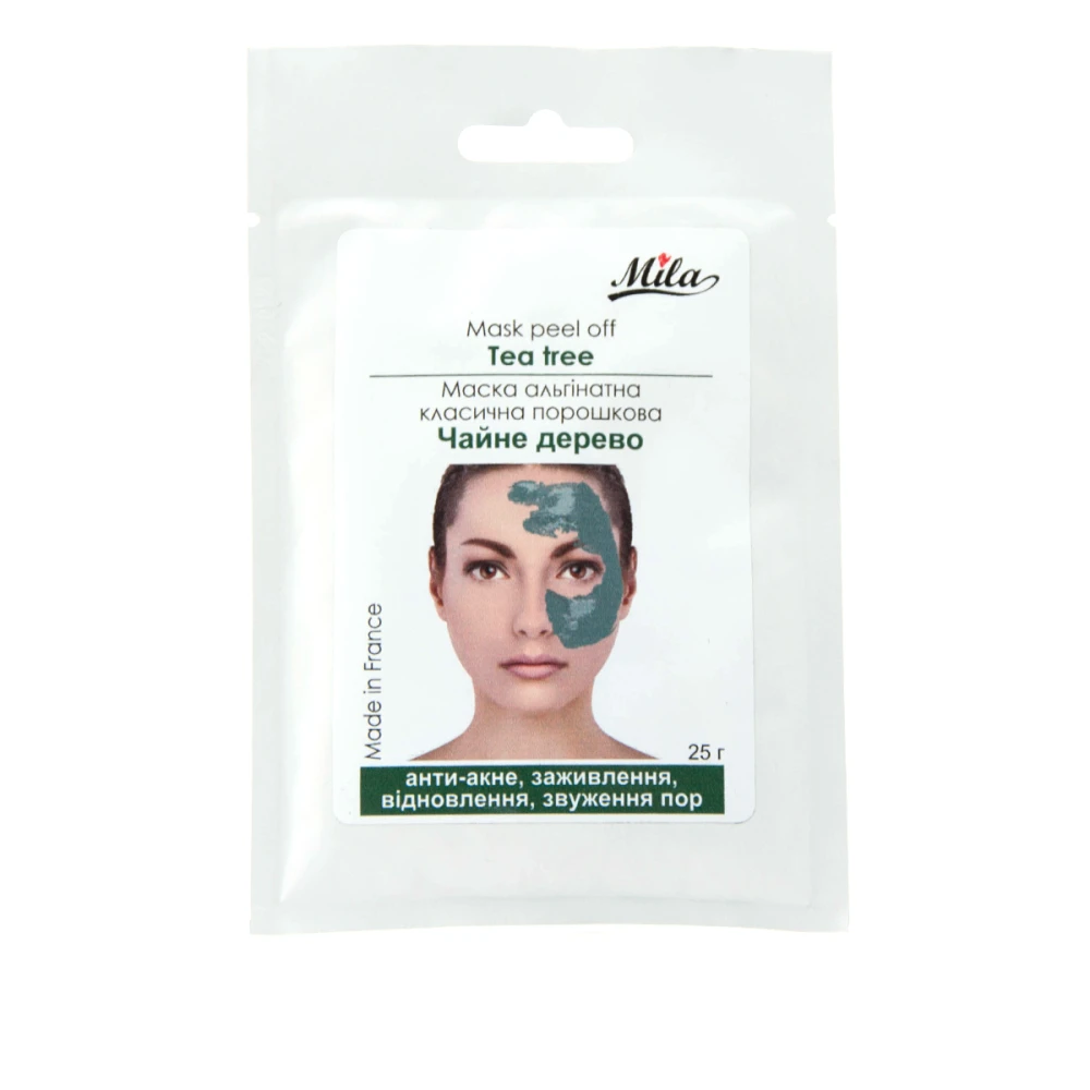 Маска MILA Альгинатная Классическая порошковая 25 гр (Чайное дерево)