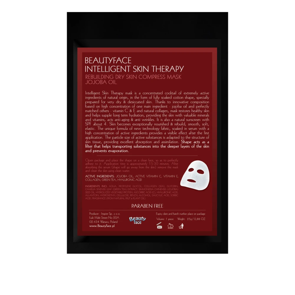 Маска BeautyFase Intelligent Skin Therapy с маслом Жожоба для сухой кожи