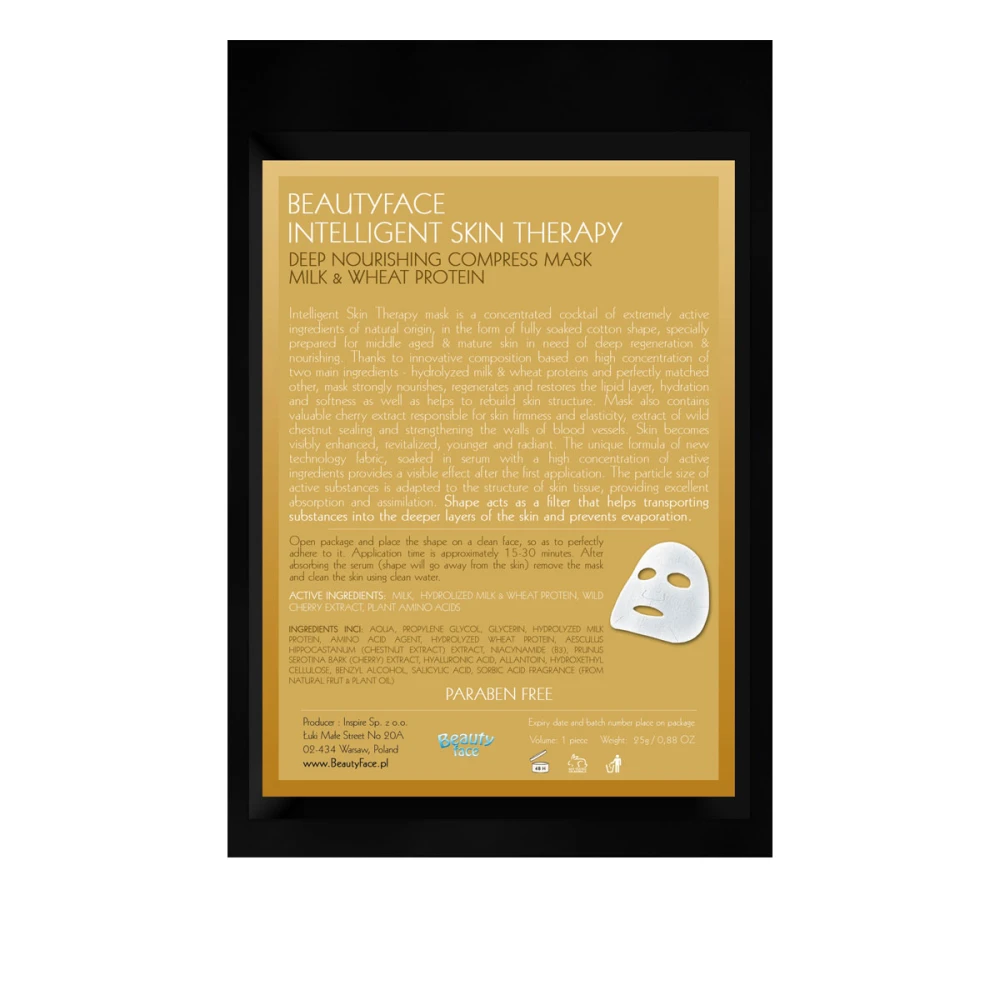 Маска BeautyFase Intelligent Skin Therapy с молоком и белками 35+