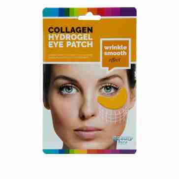 Патч-маска під очі Beauty Face Collagen Hydrogel Eye Patch wrinkle smooth effect з 24-каратним золотом та гіалуроновою кислотою