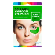 Патч-маска під очі Collagen Hydrogel Eye Patch nutrie white effect огірок морські водорості зволоження та освітлення