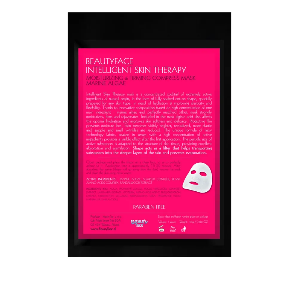 Маска BeautyFase Intelligent Skin Therapy с морскими водорослями против мощин 20+