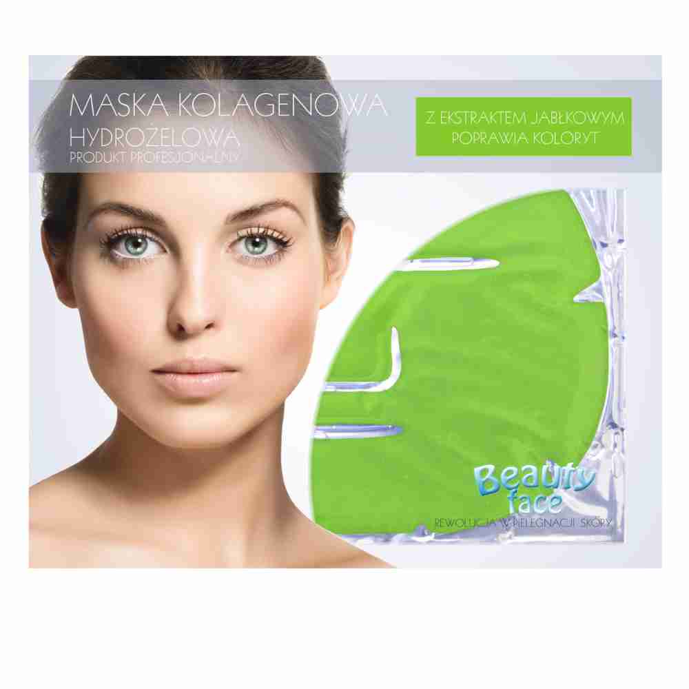 Маска Колагенова Beauty Face Collagen Face Mask яблучний екстракт фруктові кислоти покращення кольору шкіри