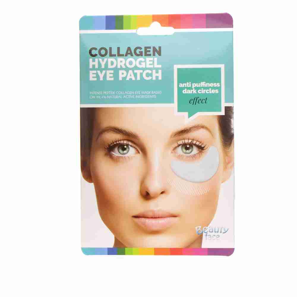 Патч-маска під очі Beauty Face Collagen Hydrogel Eye Patch anti puffiness dark circles effect проти темних кіл та набряків