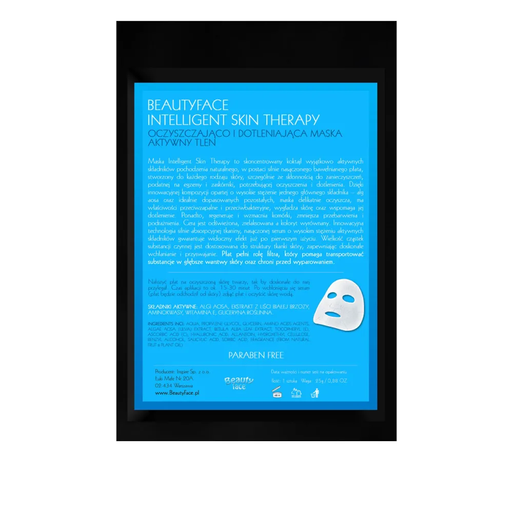 Маска BeautyFase Intelligent Skin Therapy глубокая очистка с активным оксигеном 15+