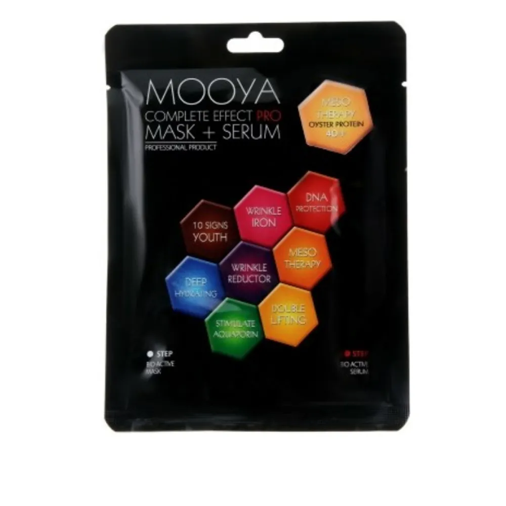 Маска MOOYA Mask+Serum Complete effect pro мезотерапия 40+