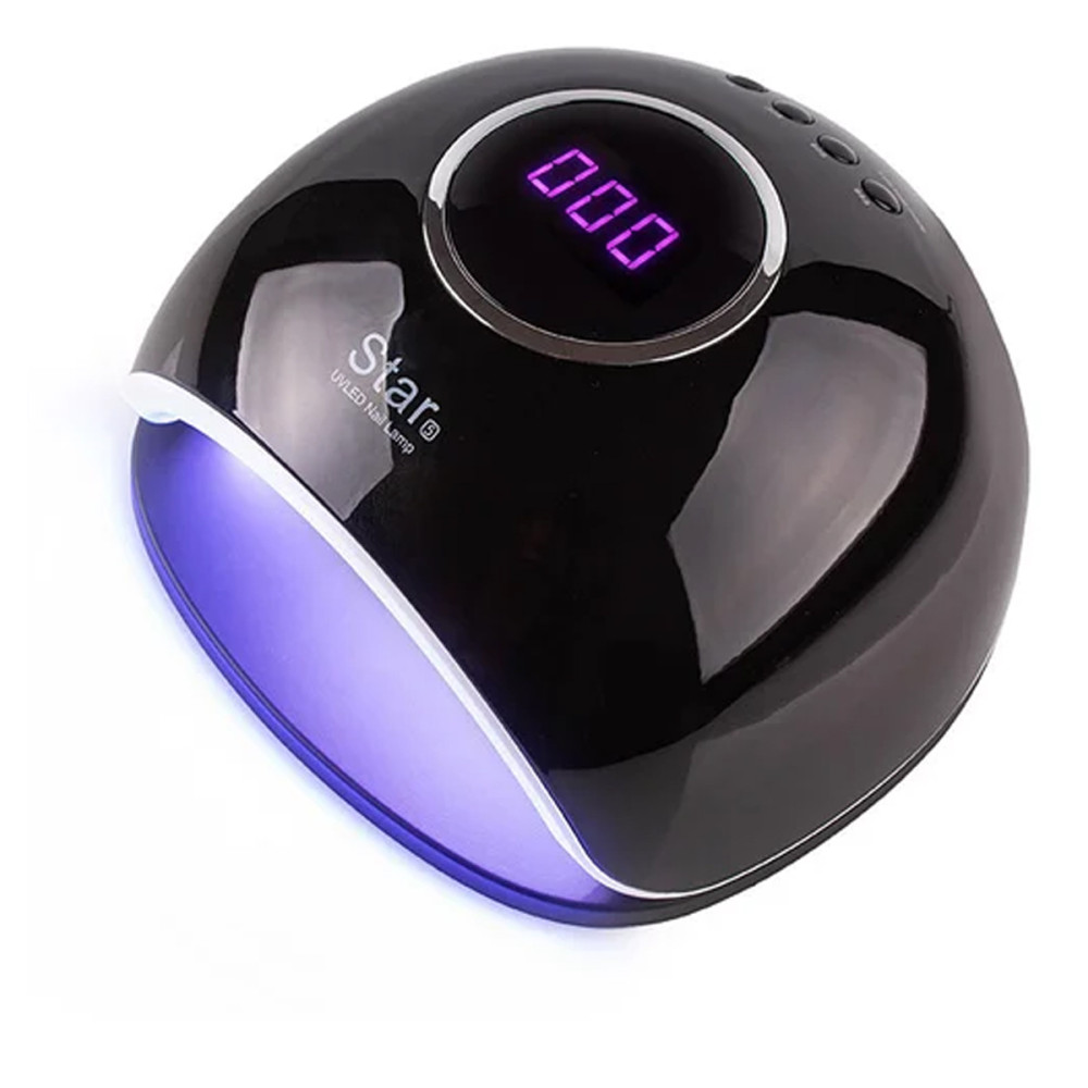 Лампа LED/UV гибрид STAR 5 с дисплеем Черная 48 Вт