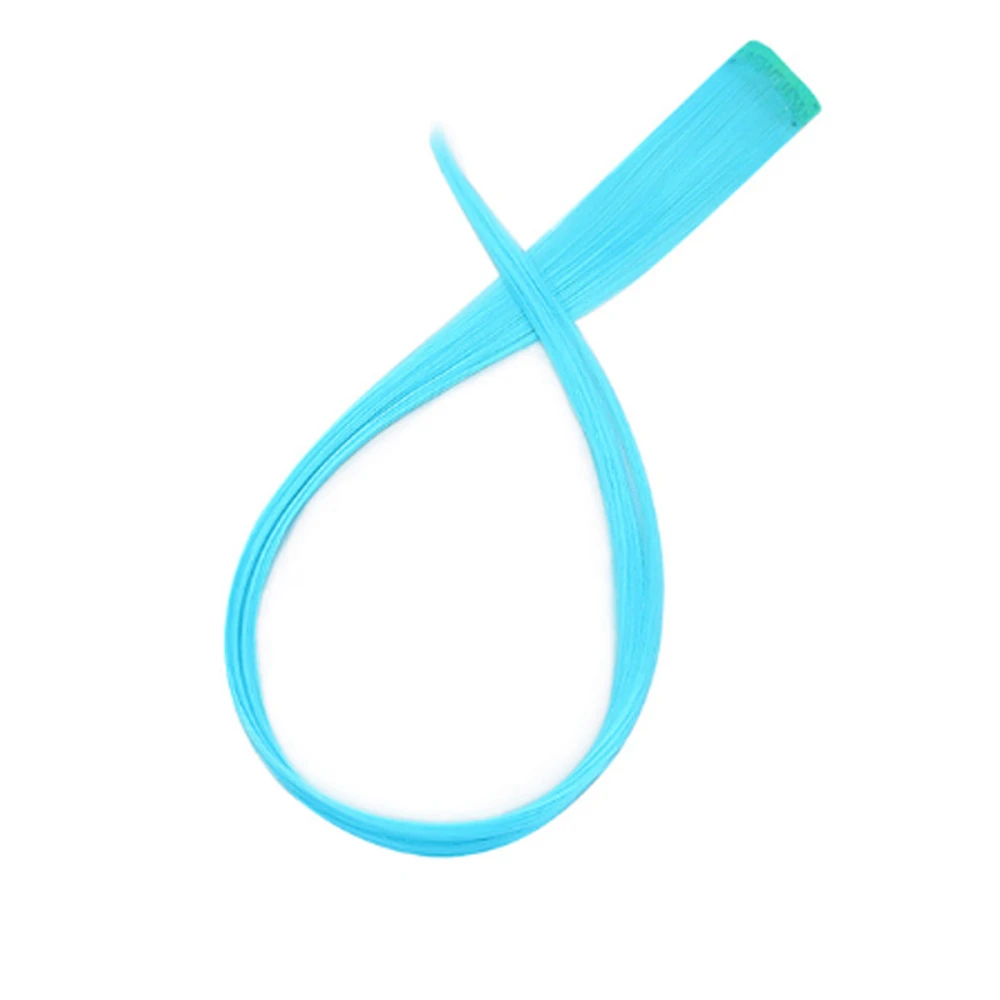 Прядь на заколке KANEKALON 2 см/50 см голубая