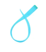 Прядь на заколке KANEKALON 2 см/50 см голубая