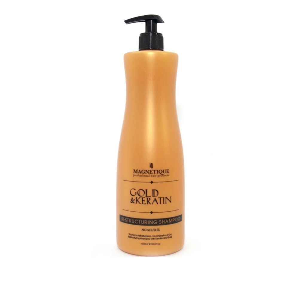 Шампунь MQ, що відновлює Restructuring Gold & Keratin 1000 мл