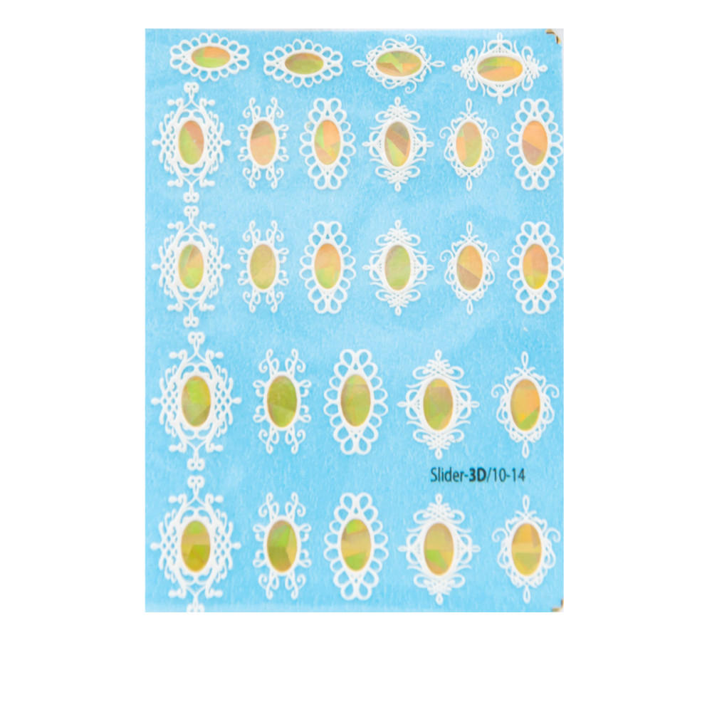 Слайдер 3D DreamNails фольга, объем (10-14 золото)