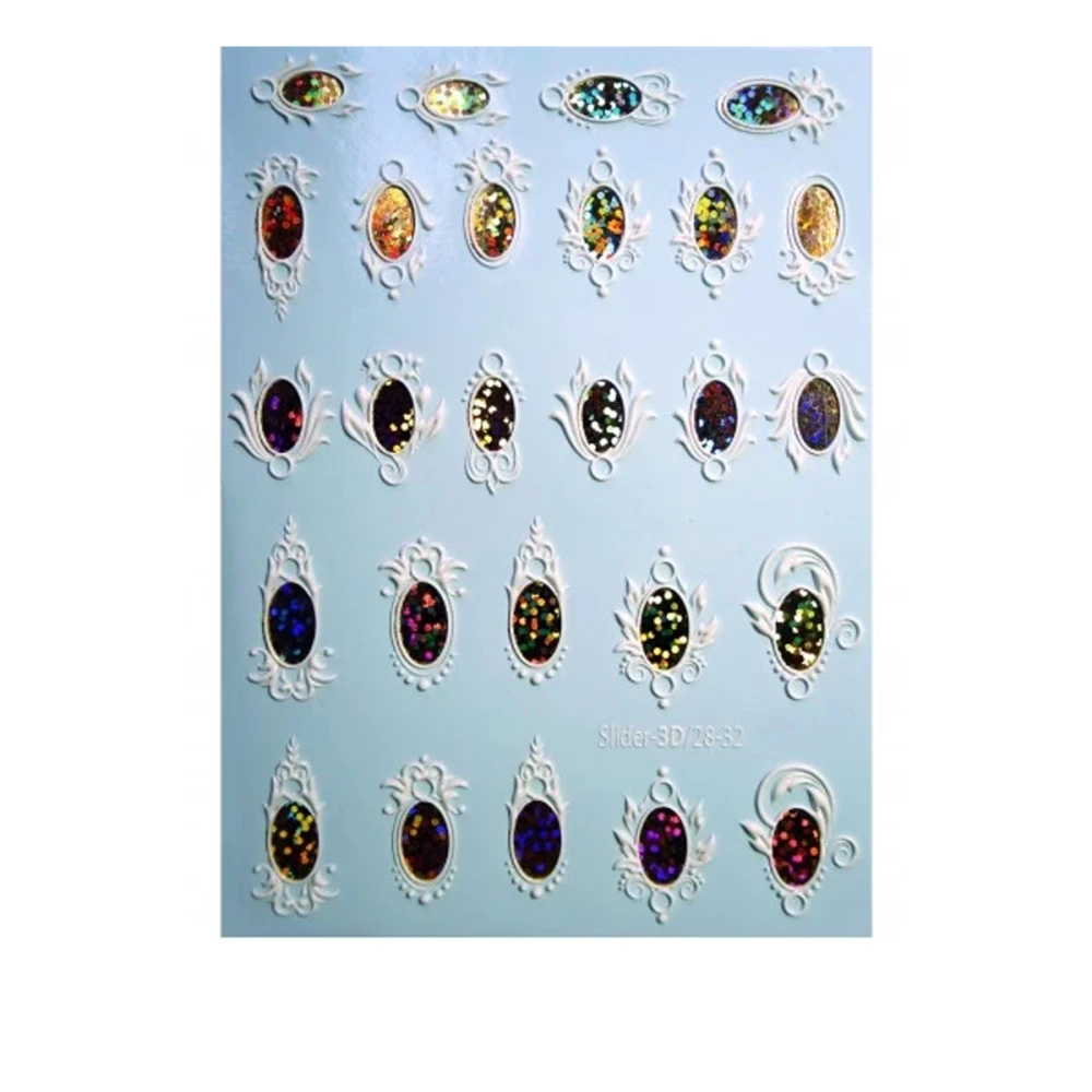 Слайдер 3D Dream Nails фольга обьем (28-32зол.голог.)