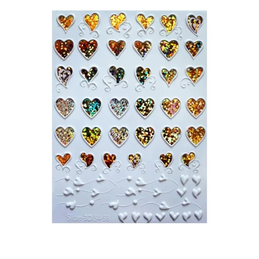 Слайдер 3D Dream Nails фольга обьем (54-58 золот.голог.)